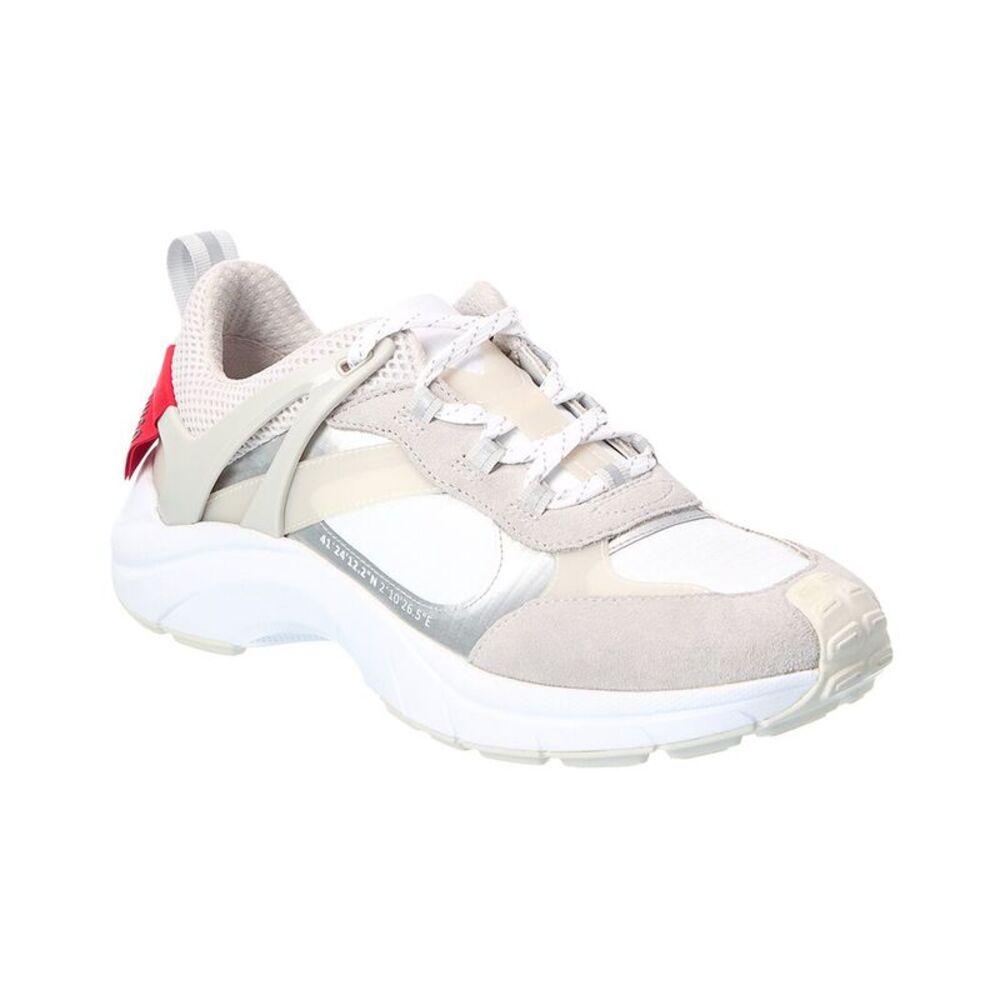 Hugo Boss Go2 Leather-Trim Sneaker, White